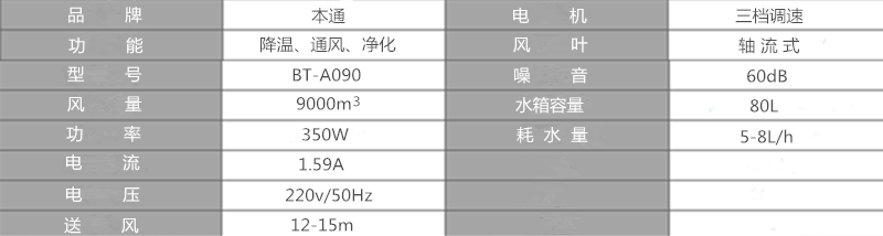 商用冷风机